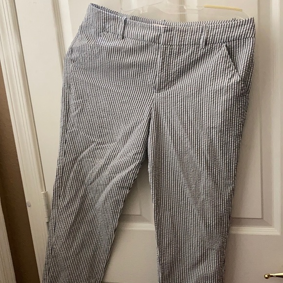 Merona seersucker slacks 10 - Picture 1 of 3